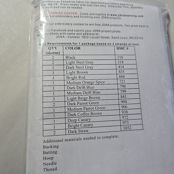 Jack Dempsey/JDNA Stamped Embroidery/Cross Stitch Quilt Top Lighthouses #940-554 - Picture 6 of 6